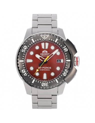 Orient Men's Automatic Watch - M-Force Dive Red Dial Steel Bracelet | RA-AC0L02R00B Le MVP de beaucoup