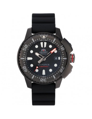 Orient Men's Automatic Watch - M-Force Dive Black Dial Rubber Strap | RA-AC0L03B00B chez Cornerstreet bien 