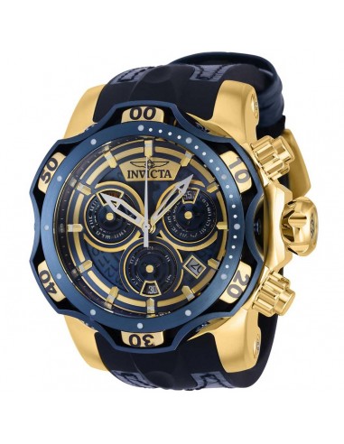 Invicta Men's Chronograph Watch - Venom Quartz Blue and Gold Tone Strap Dive | 38716 de la marque