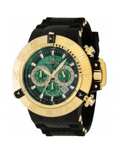 Invicta Men's Chronograph Watch - Subaqua Noma III Green and Gold Dial Strap | 38999 store