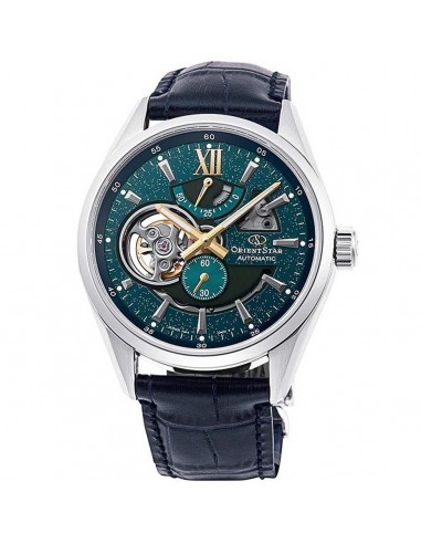 Orient Men's Automatic Watch - Deep Green Open Heart Dial Leather Strap | RE-AV0118L Comparez plus de prix