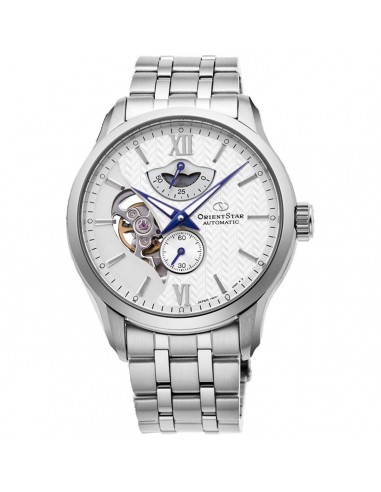 Orient Men's Automatic Watch - Silver Open Heart Dial Steel Bracelet | RE-AV0B01S00B 2024