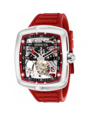 Invicta Men's Automatic Watch - S1 Rally Diablo Skeleton Dial Red Strap | 35280 de technologie