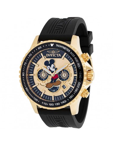 Invicta Men's Chronograph Watch - Disney Mickey Mouse Black and Gold Dial | 39045 suggérées chez