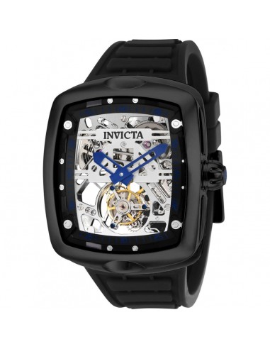 Invicta Men's Automatic Watch - S1 Rally Diablo Skeleton Dial Black Strap | 35283 destockage