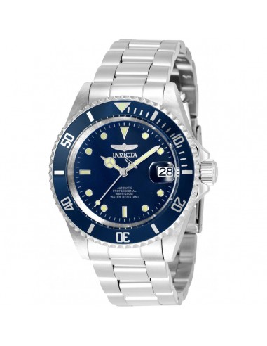 Invicta Men's Automatic Watch - Pro Diver Date Navy Blue Dial SS Bracelet | 35691 shop