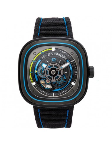 SevenFriday Men's Automatic Watch - Beach Club Power Reserve SS Case Strap | P3C-05 france