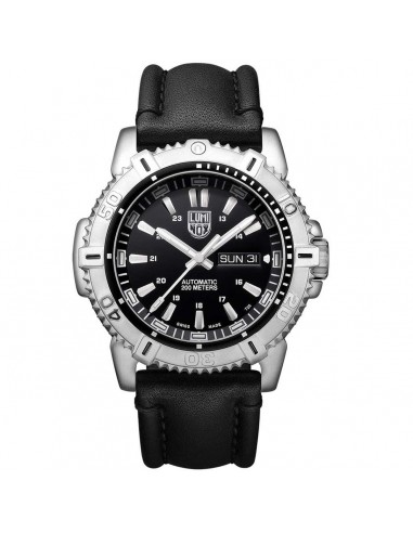 Luminox Men's Automatic Watch - Modern Mariner Black Dial Leather Strap | 6501.NV Par le système avancé 