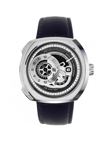 SevenFriday Men's Watch - Q Series Power Reserve Black and Silver Tone Dial | Q1-03 2 - 3 jours ouvrés.