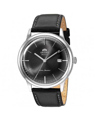 Orient Men's Automatic Watch - Contemporary Grey Dial Black Leather Strap | FAC0000CA0 50-70% off 