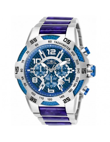 Invicta Men's Quartz Watch - Speedway Chrono Blue and Silver Dial Bracelet | 25503 sélection de produits