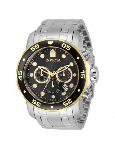 Invicta Men's Chrono Watch - Pro Diver Black and Gold Tone Rotating Bezel | 33999 Les magasins à Paris et en Île-de-France