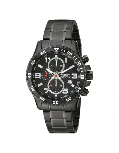 Invicta Men's Chronograph Watch - Specialty Quartz Black Dial Steel Bracelet | 14880 les ligaments