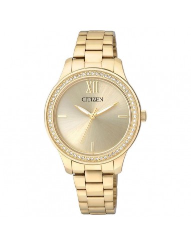 Citizen Women's Quartz Watch - Champagne Dial Yellow Gold Case Bracelet | EL3088-59P 50-70% off 