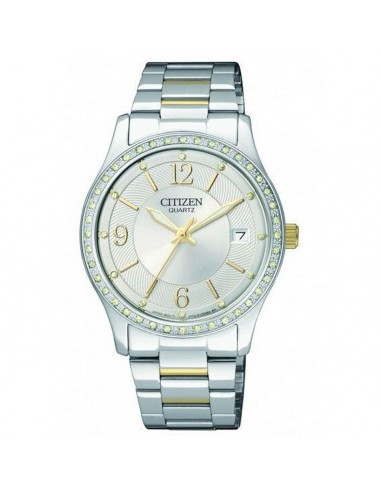 Citizen Women's Quartz Watch - Swarovski Crystal Bezel Silver Tone Dial | EV0044-58A ouvre sa boutique