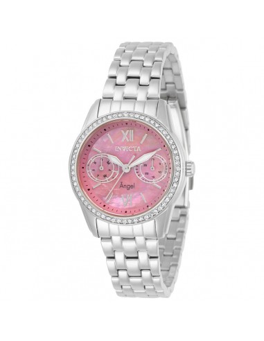 Invicta Women's Quartz Watch - Angel Pink Mother of Pearl Dial Bracelet | 31377 Jusqu'à 80% De Réduction