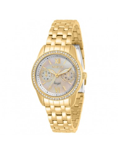 Invicta Women's Watch - Angel White Mother of Pearl Dial Yellow Gold Case | 31378 de votre