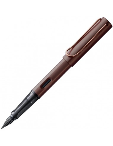 Lamy Fountain Pen - LX Snap On Cap Marron Aluminum and Plastic Grip, Medium Nib | L90M Jusqu'à 80% De Réduction