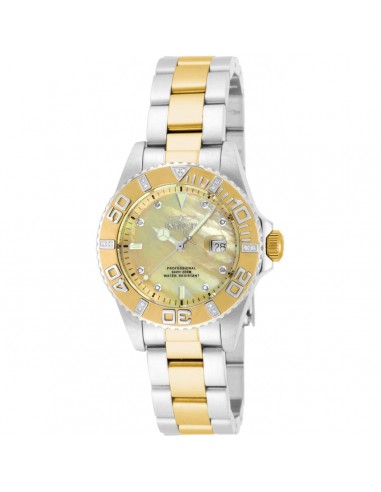 Invicta Women's Watch - Pro Diver Diamond Mother of Pearl Dial SS Bracelet | 17370 ouvre sa boutique