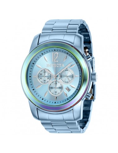 Invicta Men's Chronograph Watch - Specialty Iridescent Bezel Ice Blue Bracelet | 40496 Venez découvrir notre 