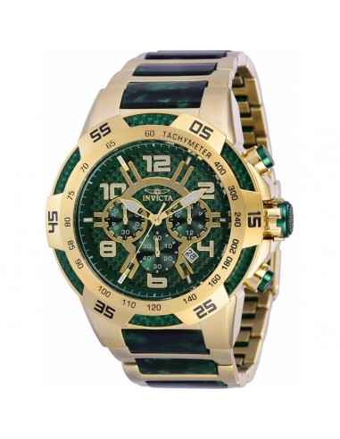 Invicta Men's Quartz Watch - Speedway Chrono Green and Gold Tone Dial Bracelet | 35208 de votre