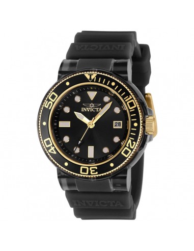 Invicta Women's Quartz Watch - Pro Diver Black and Gold Tone Rotating Bezel | 37304 les ligaments