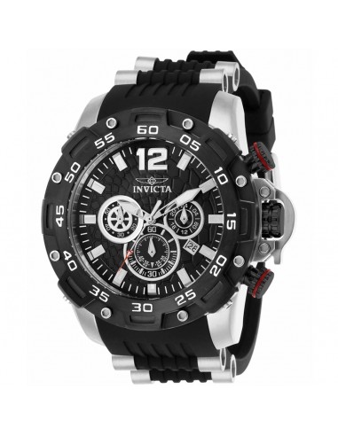 Invicta Men's Watch - Pro Diver Chrono Snakeskin Textured Black Dial Strap | 26403 Economisez 