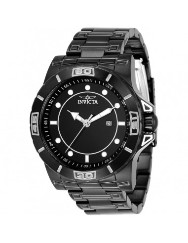 Invicta Men's Japanese Quartz Watch - Pro Diver Black Dial Steel Bracelet | 35427 suggérées chez