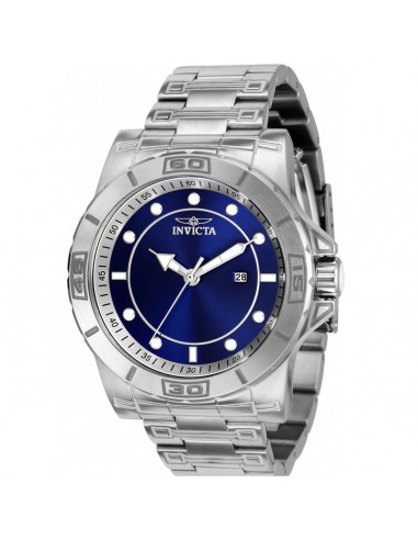 Invicta Men's Japanese Quartz Watch - Pro Diver Blue Dial Silver Bracelet | 35430 la livraison gratuite