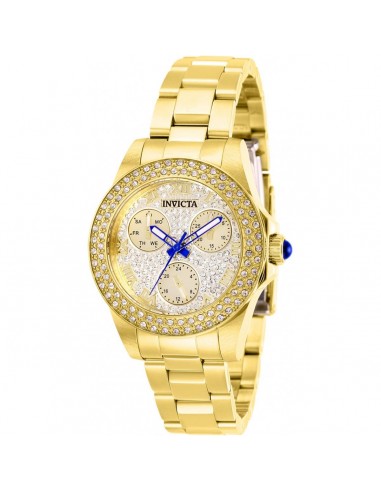 Invicta Women's Watch - Angel Quartz Crystals Pave Gold Tone Dial Bracelet | 28477 basket pas cher