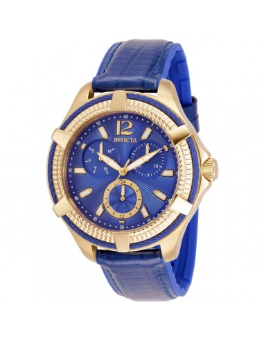 Invicta Women's Watch - Bolt Quartz Date Display Blue Dial Leather Strap | 30888 d'Europe débarque