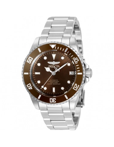 Invicta Women's Automatic Watch - Pro Diver Brown Dial Silver Tone Bracelet | 35708 Dans la société mordern