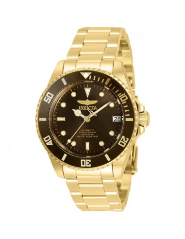 Invicta Women's Automatic Watch - Pro Diver Brown Dial Yellow Gold Bracelet | 35713 d'Europe débarque