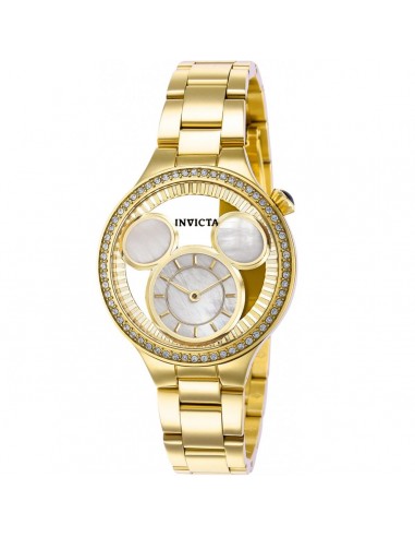 Invicta Women's Quartz Watch - Disney MOP and Gold Dial Yellow Gold Bracelet | 36264 livraison gratuite