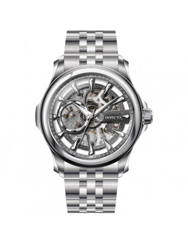 Invicta Men's Mechanical Watch - Vintage Grey Skeleton Dial Bracelet | 37945 50% de réduction en Octobre 2024