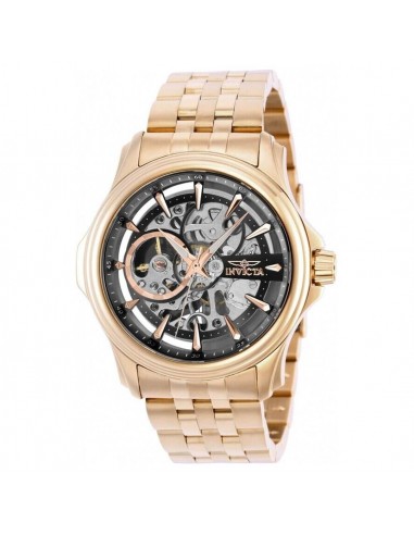 Invicta Men's Mechanical Watch - Vintage Skeleton Dial Rose Gold Bracelet | 37947 l'évolution des habitudes 