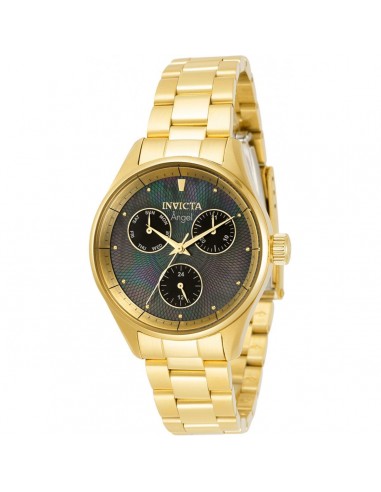 Invicta Women's Watch - Angel Quartz Black Mother of Pearl Dial SS Bracelet | 31363 du meilleur 