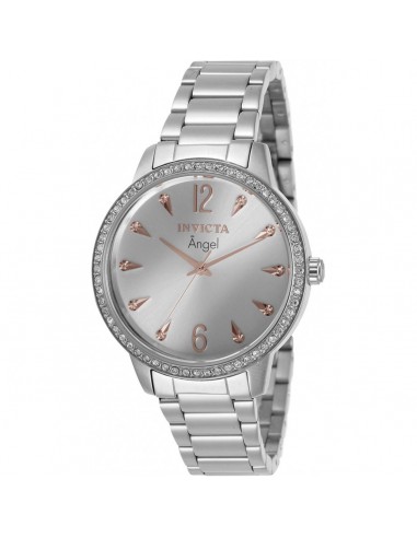 Invicta Women's Watch - Angel Quartz Silver Dial Stainless Steel Bracelet | 31366 des créatures d'habitude