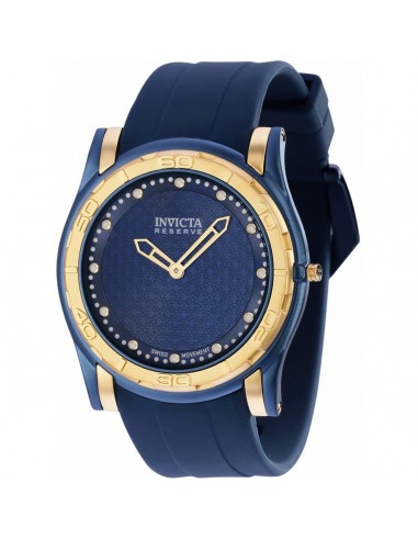 Invicta Men's Swiss Quartz Watch - Reserve Slim Blue Dial Silicone Strap | 36395 en ligne des produits 