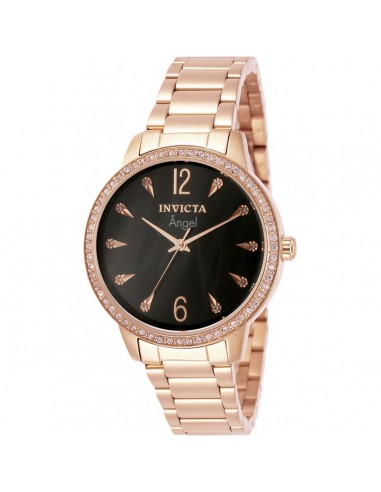 Invicta Women's Watch - Angel Quartz Black Dial RG Stainless Steel Bracelet | 31370 50-70% off 