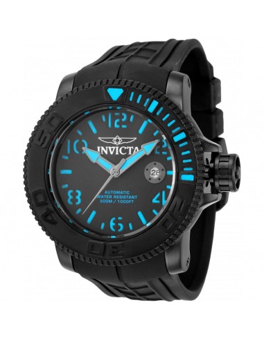 Invicta Men's Watch - Sea Hunter Automatic Power Reserve Black Rubber Strap | 34777 hantent personnes