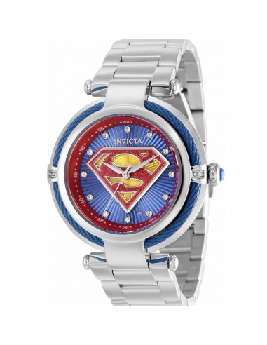 Invicta Men's Japanese Quartz Watch - DC Comics Superman Silver Steel Bracelet | 36954 livraison et retour toujours gratuits