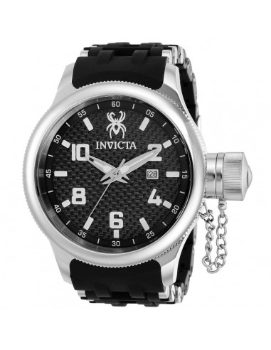 Invicta Men's Swiss Quartz Watch - Russian Diver Silver Tone and Black Strap | 36976 livraison et retour toujours gratuits