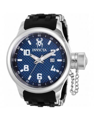 Invicta Men's Swiss Quartz Watch - Russian Diver Blue Dial Rubber Strap | 36979 brillant des détails fins