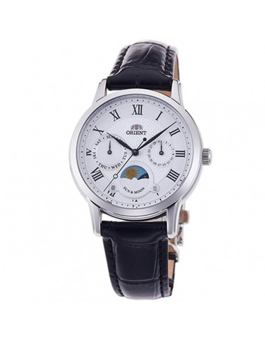 Orient Women's Watch - Sun and Moon White Dial Black Leather Strap | RA-KA0006S10A Le MVP de beaucoup