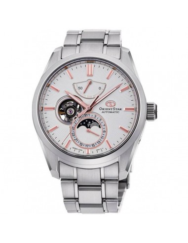 Orient Men's Watch - Star Moon Phase Cream Open Heart Dial Bracelet | RE-AY0003S00B pas chere