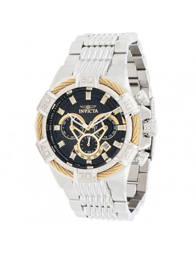 Invicta Men's Quartz Watch - Bolt Chronograph Black Dial Silver Bracelet | 38951 de votre