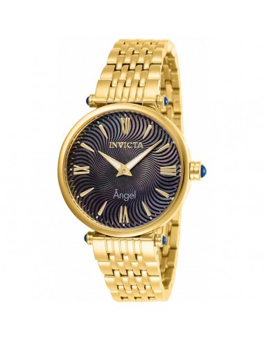 Invicta Women's Quartz Watch - Angel Black and MOP Dial Yellow Gold Bracelet | 27988 pour bénéficier 