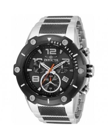 Invicta Men's Chronograph Watch - Speedway Black Dial Two Tone Steel Bracelet | 33283 Les magasins à Paris