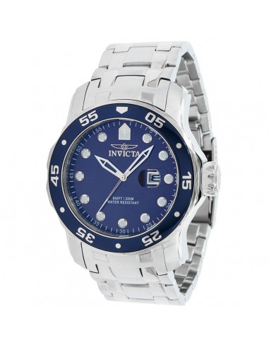 Invicta Men's Quartz Watch - Pro Diver Date Blue Dial Silver Steel Bracelet | 39084 50-70% off 